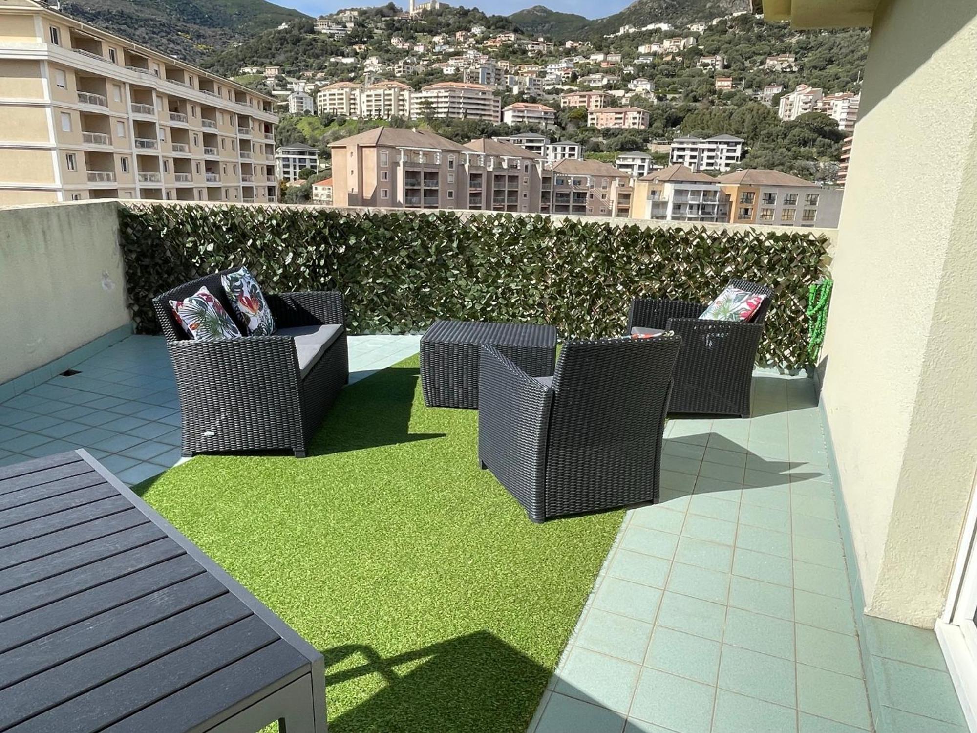 Grand T2 Proche Centre Ville, Vue Mer Et Montagne Бастія Екстер'єр фото